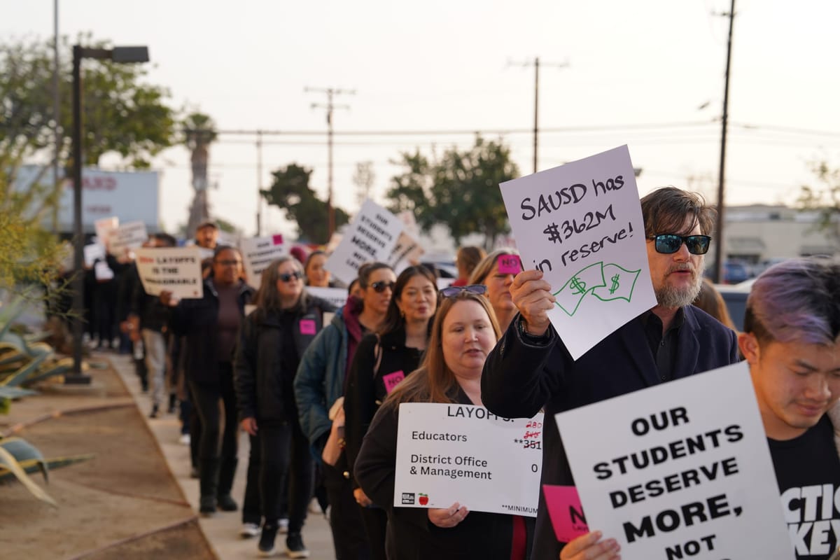 SAUSD Board votes 4-1 to layoff hundreds of educators